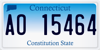 CT license plate AO15464