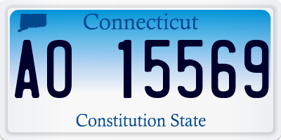 CT license plate AO15569
