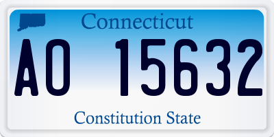 CT license plate AO15632