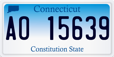 CT license plate AO15639