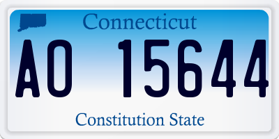 CT license plate AO15644