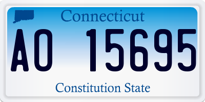 CT license plate AO15695