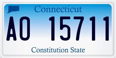 CT license plate AO15711