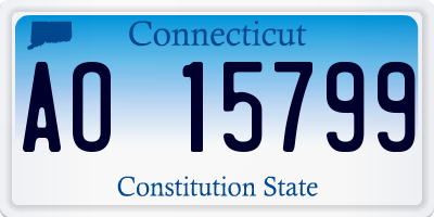 CT license plate AO15799