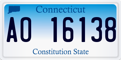 CT license plate AO16138