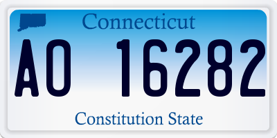 CT license plate AO16282