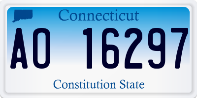 CT license plate AO16297