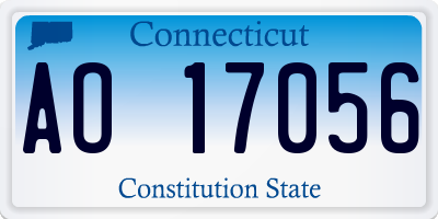 CT license plate AO17056