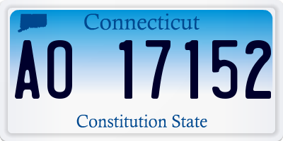 CT license plate AO17152