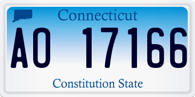 CT license plate AO17166