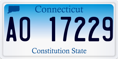 CT license plate AO17229