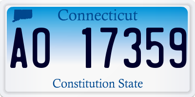 CT license plate AO17359
