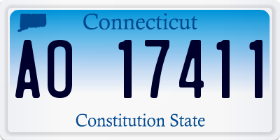 CT license plate AO17411