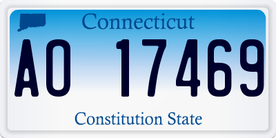 CT license plate AO17469