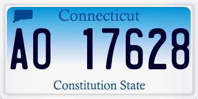 CT license plate AO17628