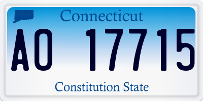 CT license plate AO17715