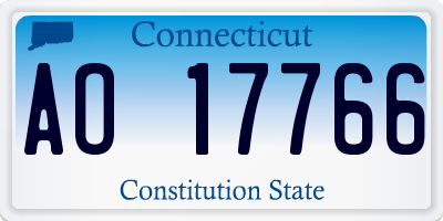 CT license plate AO17766