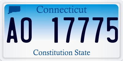 CT license plate AO17775