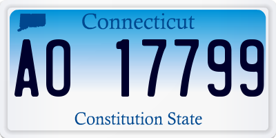 CT license plate AO17799