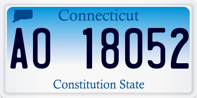 CT license plate AO18052