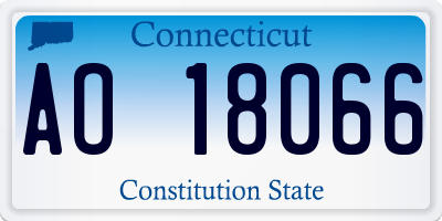 CT license plate AO18066