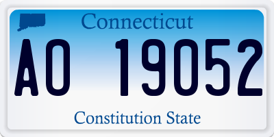 CT license plate AO19052