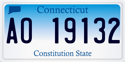 CT license plate AO19132