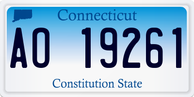 CT license plate AO19261