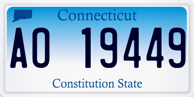 CT license plate AO19449