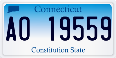 CT license plate AO19559
