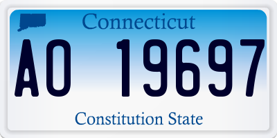 CT license plate AO19697