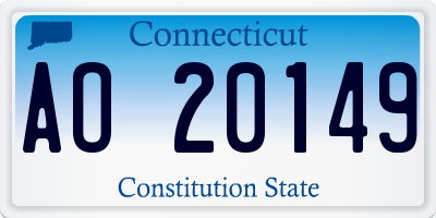 CT license plate AO20149