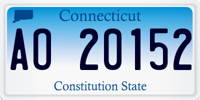CT license plate AO20152