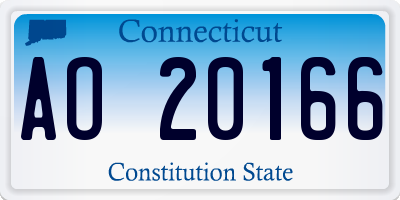 CT license plate AO20166