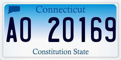 CT license plate AO20169