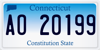 CT license plate AO20199