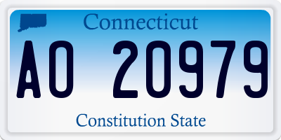 CT license plate AO20979