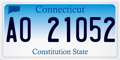 CT license plate AO21052