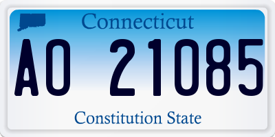 CT license plate AO21085