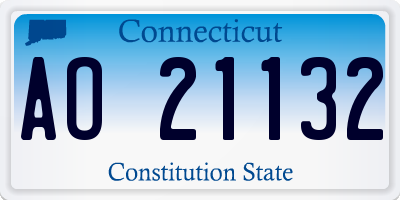 CT license plate AO21132