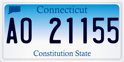 CT license plate AO21155