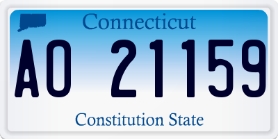 CT license plate AO21159