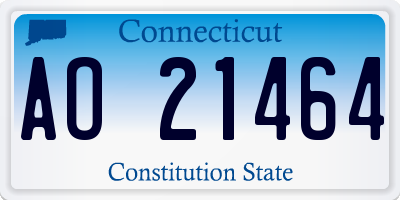 CT license plate AO21464