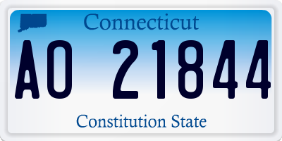 CT license plate AO21844