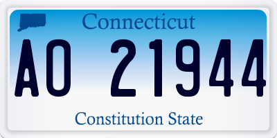 CT license plate AO21944