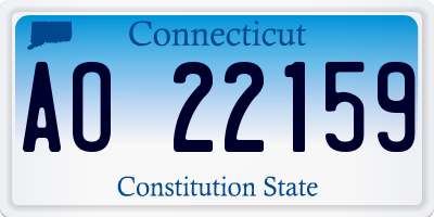 CT license plate AO22159