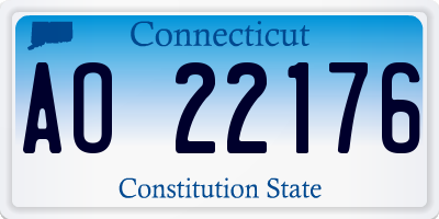 CT license plate AO22176