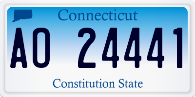 CT license plate AO24441