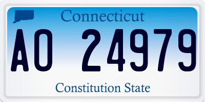 CT license plate AO24979