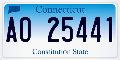 CT license plate AO25441
